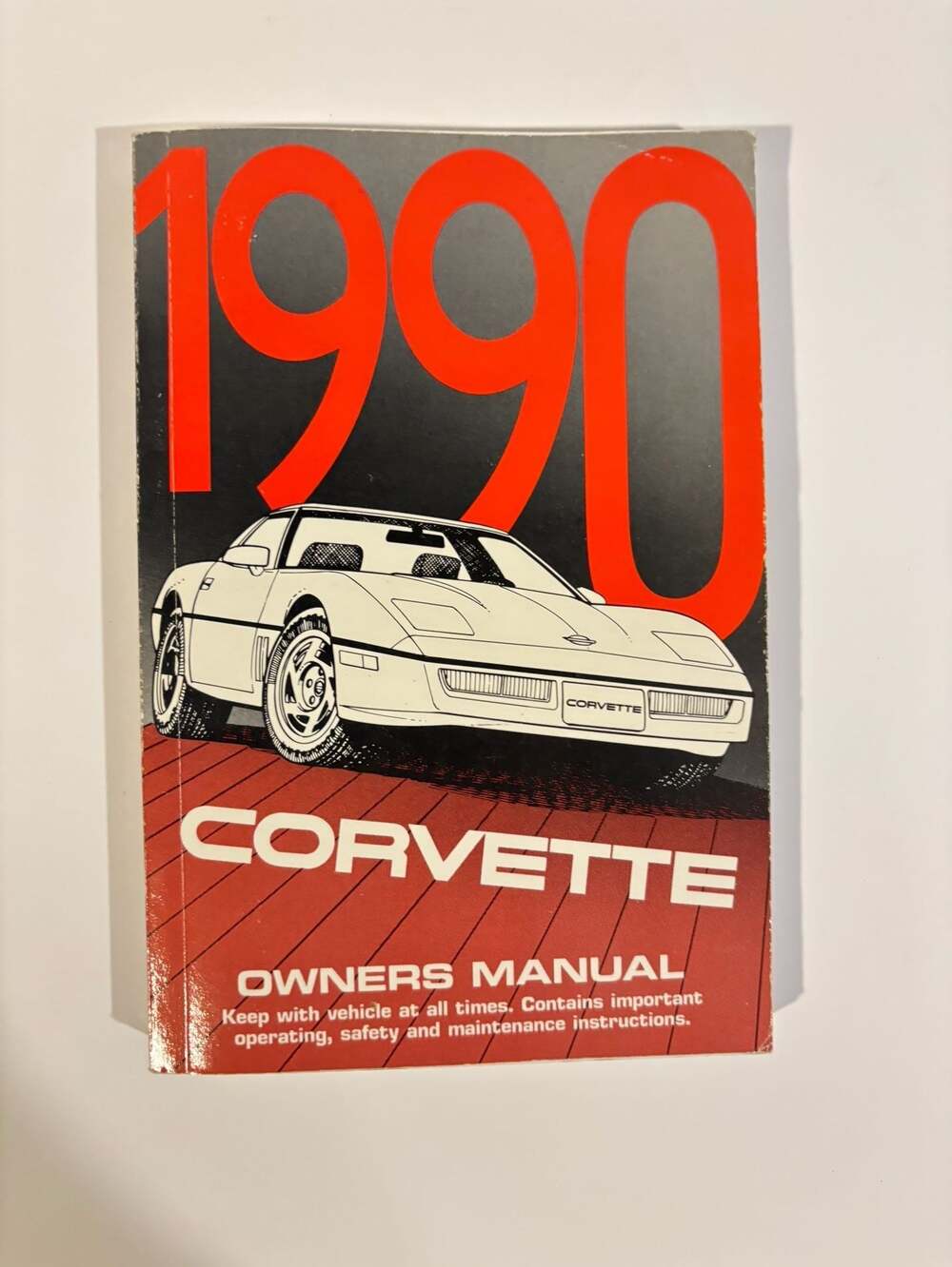 1990 Chevrolet Corvette Owners Manual User Guide Reference Operator Book